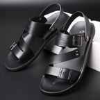 Sandales d'été en cuir pour hommes