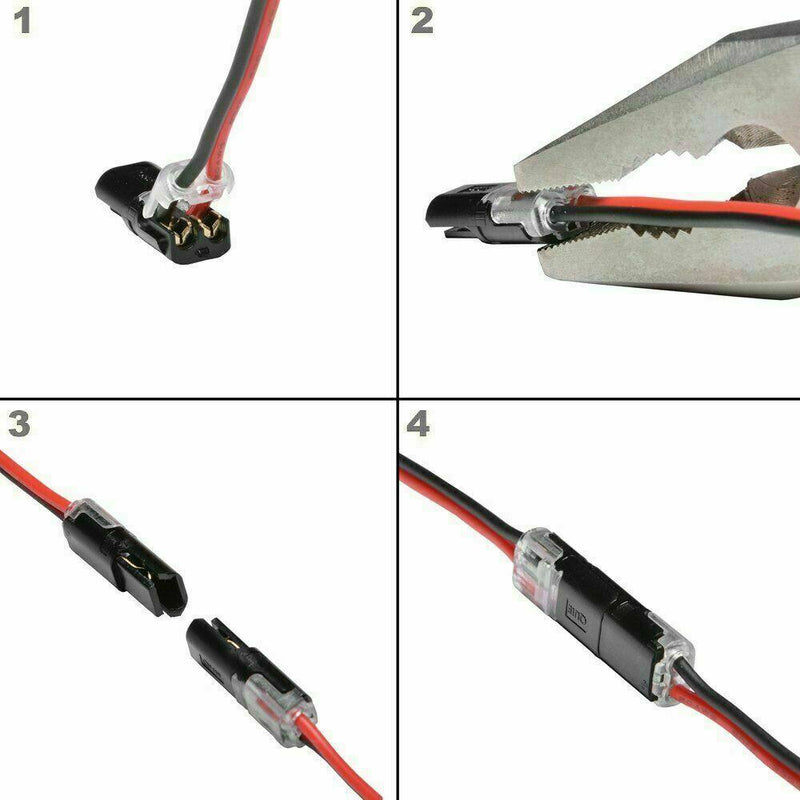 Connecteur à Double Fil avec Boucle de Verrouillage