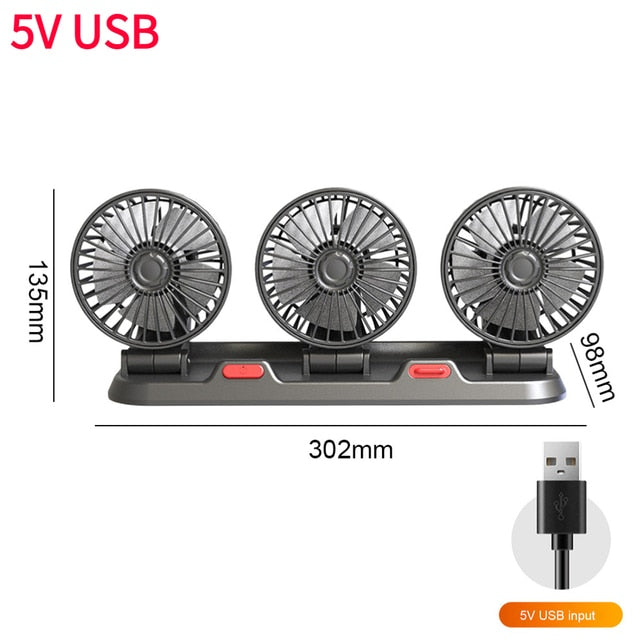 Mini Ventilateur rotatif pour voiture