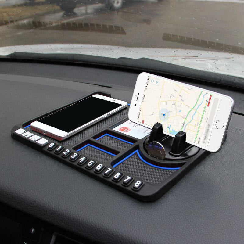 Tapis antidérapant support de téléphone pour voiture