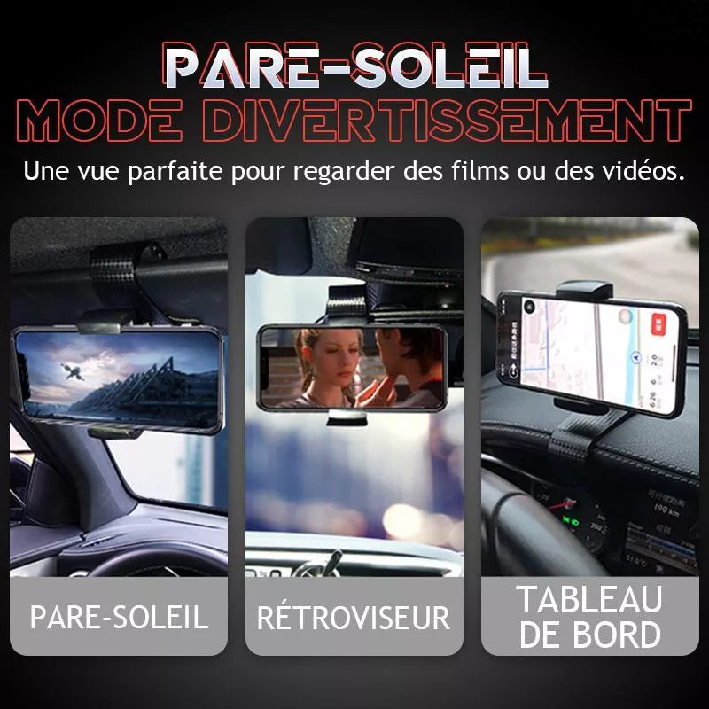 Support voiture rotatif 360° pour smartphone