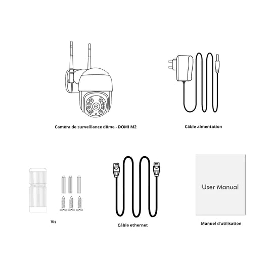 Caméra de surveillance connectée Dôme HD