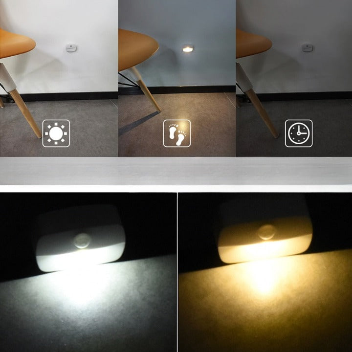 4 x SPOTS LED sans-fil - detecteur de mouvement